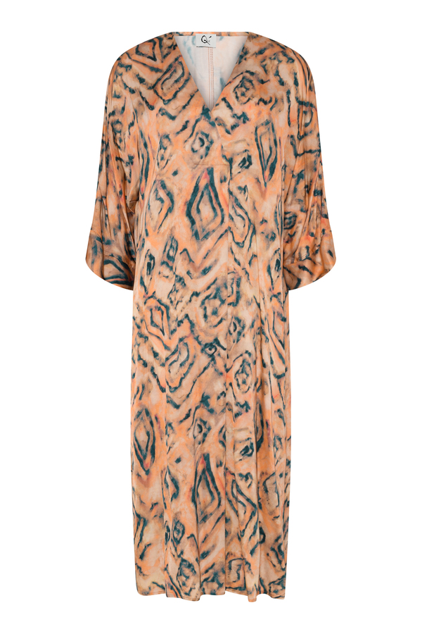 Que mønstret kjole Orange - Que